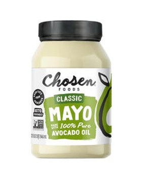 Chosen Foods Traditional Avocado Oil Mayo 12 fl. oz. Chosen Foods Traditional Avocado Oil Mayo 12 fl. oz.