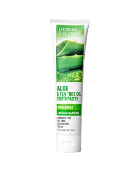 Desert Essence Aloe & Tea Tree Oil Carrageenan Free Toothpaste 6.25 oz.