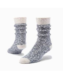 Maggie's Organics Ragg Heathered Socks Navy, M