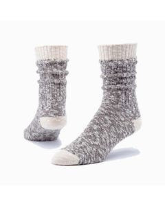 Maggie's Organics Ragg Heathered Socks Chestnut, L