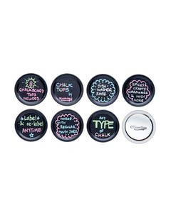 Masontops Regular Mouth Chalk Top Blackboard Disc Lids 8 pack
