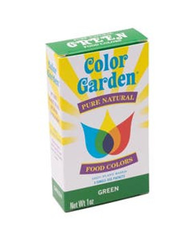 Color Garden Green Natural Food Color 5 (6g) packets