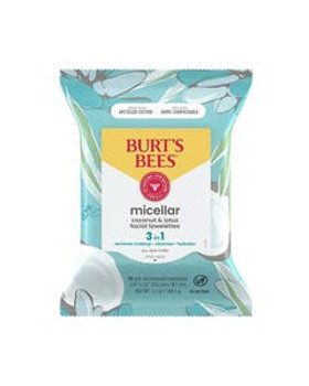 Burt's Bees Micellar 3-in-1 Facial Towelettes with Coconut & Lotus 30 count Burt's Bees Micellar 3-in-1 Facial Towelettes with Coconut & Lotus 30 count