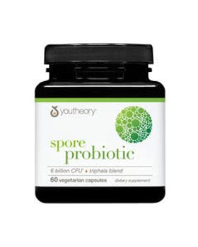 Youtheory Spore Probiotic 60 vegetarian capsules Youtheory Spore Probiotic 60 vegetarian capsules