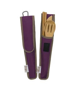 To-Go Ware Mulberry Purple Reusable RePEaT Bamboo Utensils