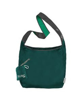 ChicoBag Coral Turquoise rePETe Sling Reusable Cross Body Bag 13 x 15