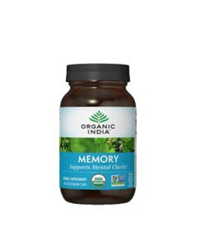 Organic India Memory Herbal Supplement 90 veggie capsules Organic India Memory Herbal Supplement 90 veggie capsules