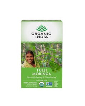 Organic India Moringa Tulsi Infusions Tea 18 infusion tea bags Organic India Moringa Tulsi Infusions Tea 18 infusion tea bags