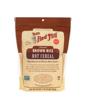 Bob's Red Mill Gluten-Free Creamy Brown Rice Hot Cereal 24 oz. bag Bob's Red Mill Gluten-Free Creamy Brown Rice Hot Cereal 24 oz. bag