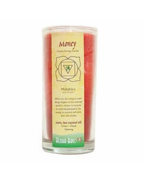 Aloha Bay Red Money Chakra Energy Candle Jar 11 oz. Aloha Bay Red Money Chakra Energy Candle Jar 11 oz.