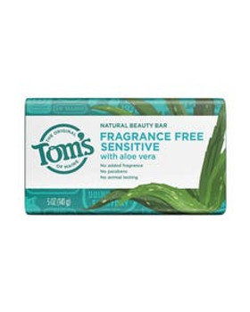 Tom's of Maine Fragrance-Free Sensitive with Aloe Vera Natural Beauty Bar 5 oz.