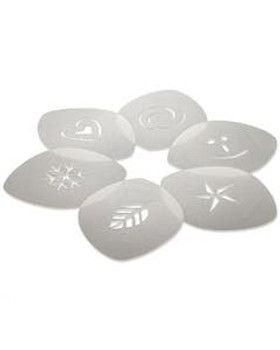 Aerolatte Cappuccino Art Stencils Set of 6 Aerolatte Cappuccino Art Stencils Set of 6