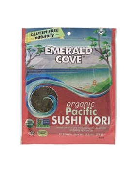 Emerald Cove Organic Pacific Toasted Sushi Nori 10 sheets Emerald Cove Organic Pacific Toasted Sushi Nori 10 sheets