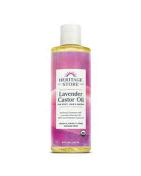 Heritage Store Organic Lavender Castor Oil 8 fl. oz. Heritage Store Organic Lavender Castor Oil 8 fl. oz.