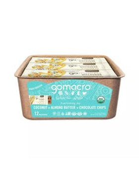 GoMacro Coconut + Almond Butter + Chocolate Chip MacroBar 12 (2.3 oz.) pack GoMacro Coconut + Almond Butter + Chocolate Chip MacroBar 12 (2.3 oz.) pack