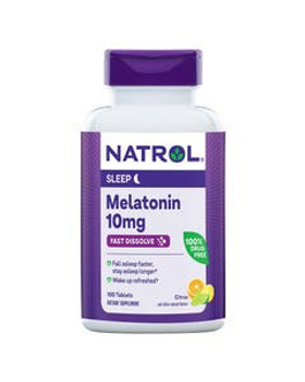 Natrol Melatonin Fast Dissolve Citrus Tablets 10 mg 100 count