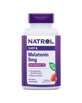 Natrol Melatonin Fast Dissolve Strawberry Tablets 5 mg 150 count