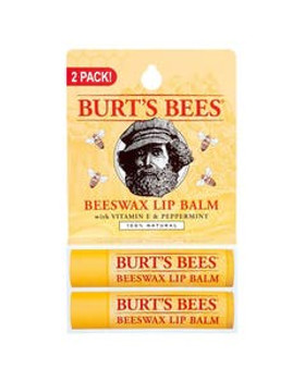 Burt's Bees Beeswax Lip Balm 2 (0.15 oz.) tubes in blister box Burt's Bees Beeswax Lip Balm 2 (0.15 oz.) tubes in blister box