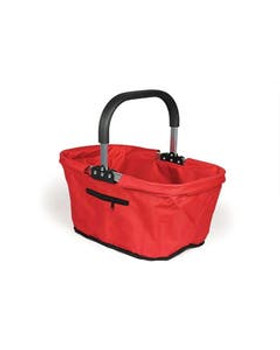 Red Collapsible Market Basket 17" x 11" x 9" Red Collapsible Market Basket 17" x 11" x 9"