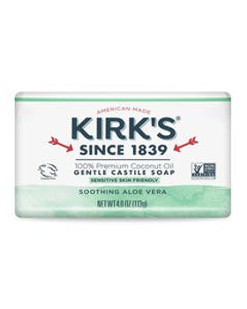 Kirk's Aloe Vera Gentle Castile Bar Soap 4 oz. Kirk's Aloe Vera Gentle Castile Bar Soap 4 oz.
