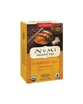 Numi Tea Fair Trade Three Root Turmeric Tea 15 tea bags Numi Tea Fair Trade Three Root Turmeric Tea 15 tea bags