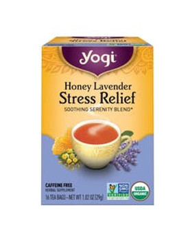 Yogi Tea Organic Honey Lavender Stress Relief Tea 16 tea bags