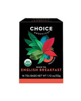 Choice Teas Organic English Breakfast Tea 16 tea bags Choice Teas Organic English Breakfast Tea 16 tea bags