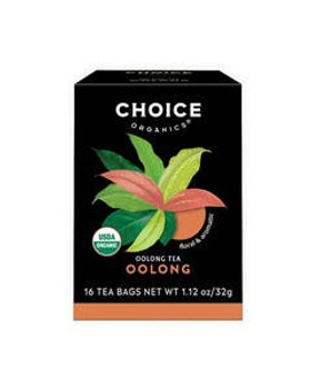 Choice Teas Organic Oolong Tea16 tea bags Choice Teas Organic Oolong Tea16 tea bags