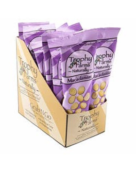 Trophy Farms Macadamia Splits 12 (1.3 oz.) packs Trophy Farms Macadamia Splits 12 (1.3 oz.) packs