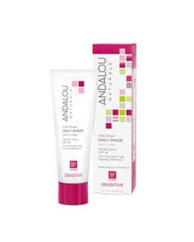 Andalou Naturals Sensitive 1000 Roses Daily Shade SPF 18 Facial Lotion 2.7 fl. oz. Andalou Naturals Sensitive 1000 Roses Daily Shade SPF 18 Facial Lotion 2.7 fl. oz.
