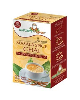 Nature's Guru Unsweetened Instant Masala Chai 10 count Nature's Guru Unsweetened Instant Masala Chai 10 count
