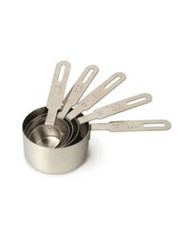 Stainless Steel 5-Piece Measuring Cup Set Stainless Steel 5-Piece Measuring Cup Set