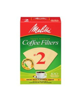 Melitta #2 Cone Natural Brown Super Premium Coffee Filters 100 count Melitta #2 Cone Natural Brown Super Premium Coffee Filters 100 count
