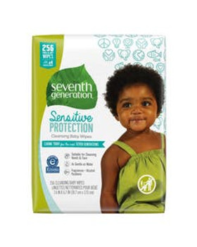 Seventh Generation Sensitive Protection Cleansing Baby Wipes 256 count Seventh Generation Sensitive Protection Cleansing Baby Wipes 256 count
