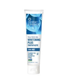 Desert Essence Tea Tree Oil Whitening Plus Cool Mint Toothpaste 6.25 oz. Desert Essence Tea Tree Oil Whitening Plus Cool Mint Toothpaste 6.25 oz.