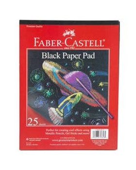 Faber Castell Black Paper Sketch Pad 9 x 12 Faber Castell Black Paper Sketch Pad 9 x 12