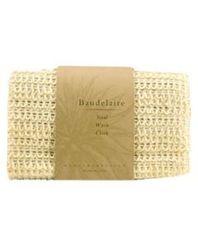Baudelaire Sisal Wash Cloth 11 1/2 x 11 1/2 Baudelaire Sisal Wash Cloth 11 1/2 x 11 1/2