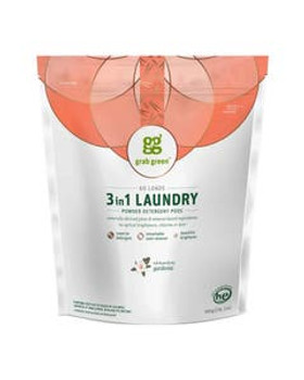 Grab Green Gardenia 3-in-1 Laundry Detergent Pods 60 count Grab Green Gardenia 3-in-1 Laundry Detergent Pods 60 count