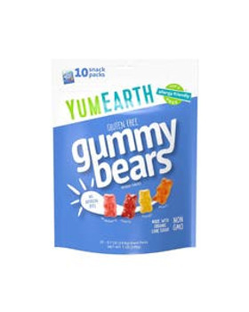 YumEarth Organic Gluten-Free Gummy Bears Family Size 10 (0.7 oz.) packs YumEarth Organic Gluten-Free Gummy Bears Family Size 10 (0.7 oz.) packs