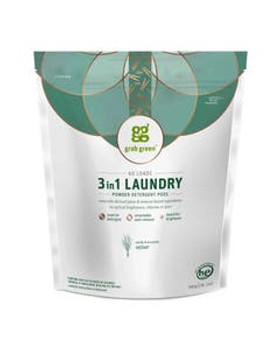 Grab Green Vetiver 3-in-1 Laundry Detergent Pods 60 count Grab Green Vetiver 3-in-1 Laundry Detergent Pods 60 count