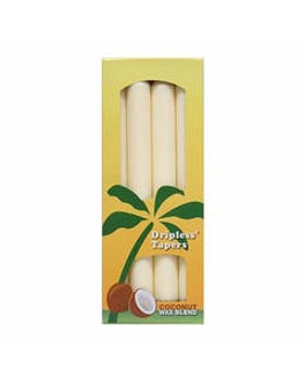 Aloha Bay Cream Unscented Taper Candles 9" 4-pack Aloha Bay Cream Unscented Taper Candles 9" 4-pack