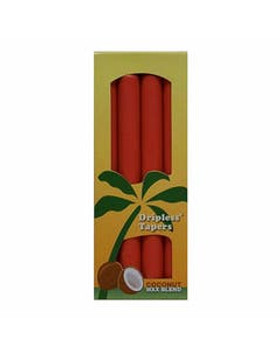 Aloha Bay Red Unscented Taper Candles 9" 4-pack Aloha Bay Red Unscented Taper Candles 9" 4-pack