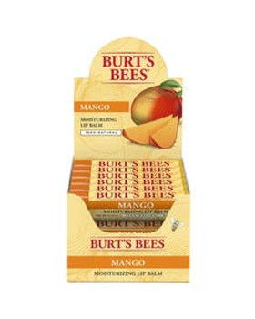 Burt's Bees Mango Lip Balm Display 12 (0.15 oz.) tubes Burt's Bees Mango Lip Balm Display 12 (0.15 oz.) tubes