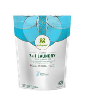 Grab Green Fragrance-Free 3-in-1 Laundry Detergent Pods 24 count Grab Green Fragrance-Free 3-in-1 Laundry Detergent Pods 24 count