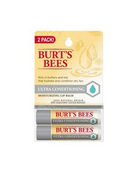Burt's Bees Ultra Conditioning Lip Balm 2 (0.15 oz.) tubes in blister box Burt's Bees Ultra Conditioning Lip Balm 2 (0.15 oz.) tubes in blister box