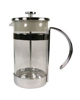 Chrome Plated Steel Coffee and Tea Press 30 oz. Chrome Plated Steel Coffee and Tea Press 30 oz.