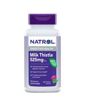 Natrol Milk Thistle Capsules 525 mg 60 count Natrol Milk Thistle Capsules 525 mg 60 count