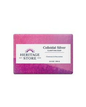 Heritage Store Colloidal Silver Clarifying Bar Soap 3.5 oz. Heritage Store Colloidal Silver Clarifying Bar Soap 3.5 oz.
