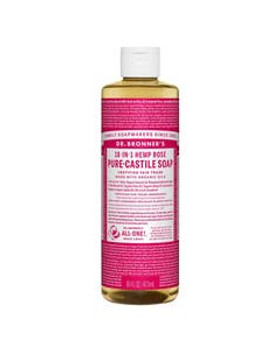 Dr. Bronner's 18-in-1 Rose Castile Soap 16 fl. oz. Dr. Bronner's 18-in-1 Rose Castile Soap 16 fl. oz.