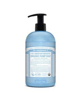 Dr. Bronner's Organic Sugar Baby Unscented 4-in-1 Sugar Soap 24 fl. oz. Dr. Bronner's Organic Sugar Baby Unscented 4-in-1 Sugar Soap 24 fl. oz.